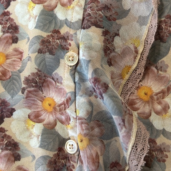 Aritzia Wilfred‎ Eden Floral Chiffon Blouse - Picture 13 of 14
